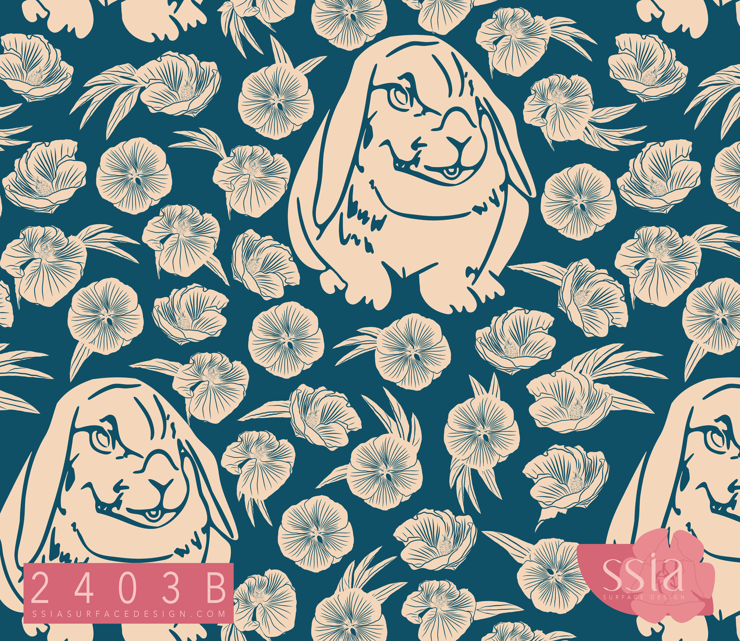 Droopy Earred Bunny Pattern Design 2403