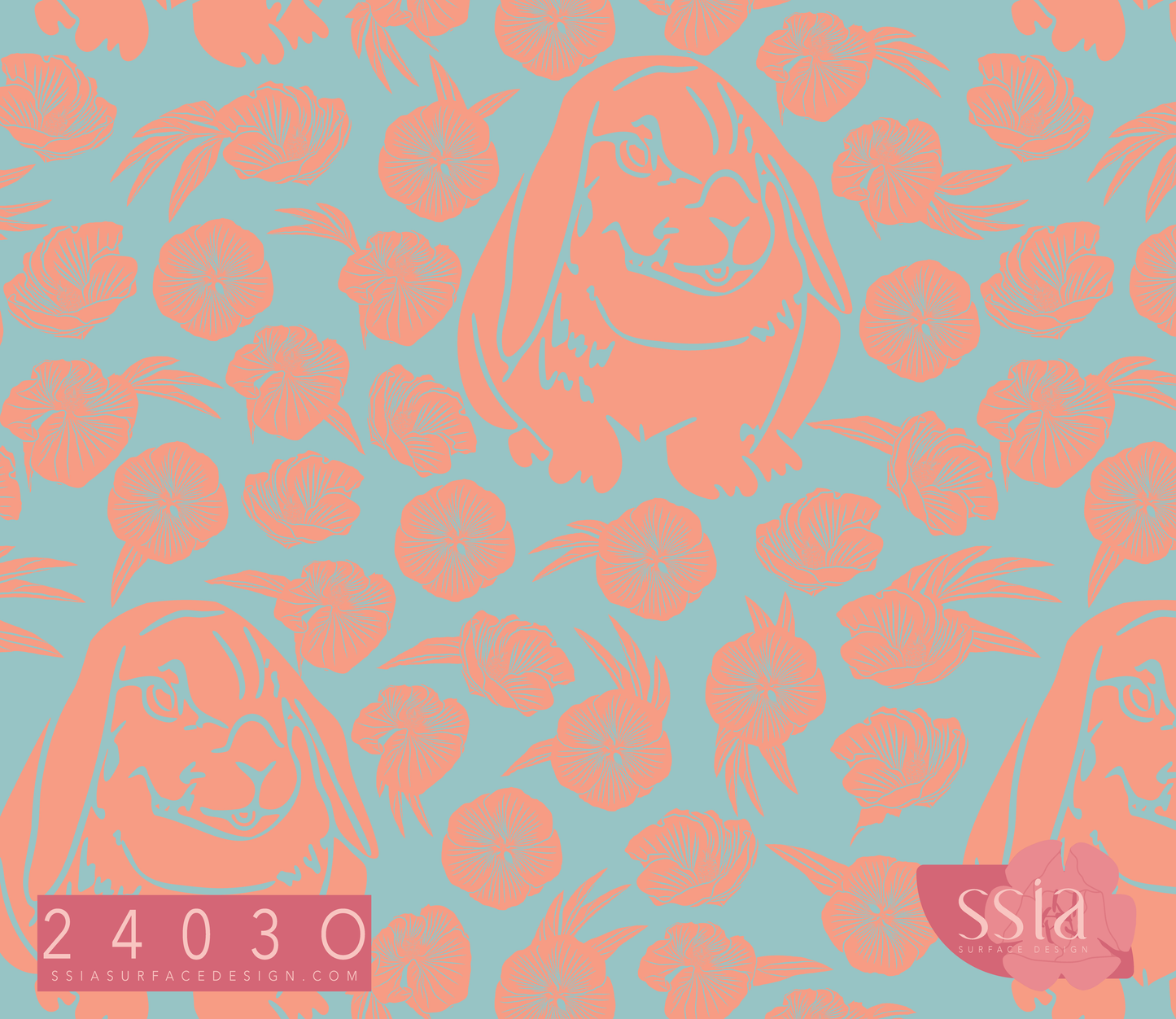 Droopy Earred Bunny Pattern Design 2403