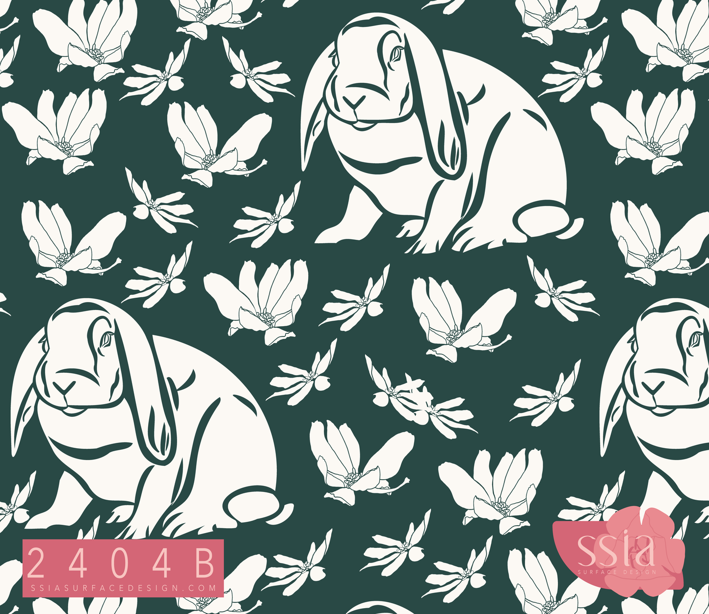 Sitting Bunny Pattern Design 2404