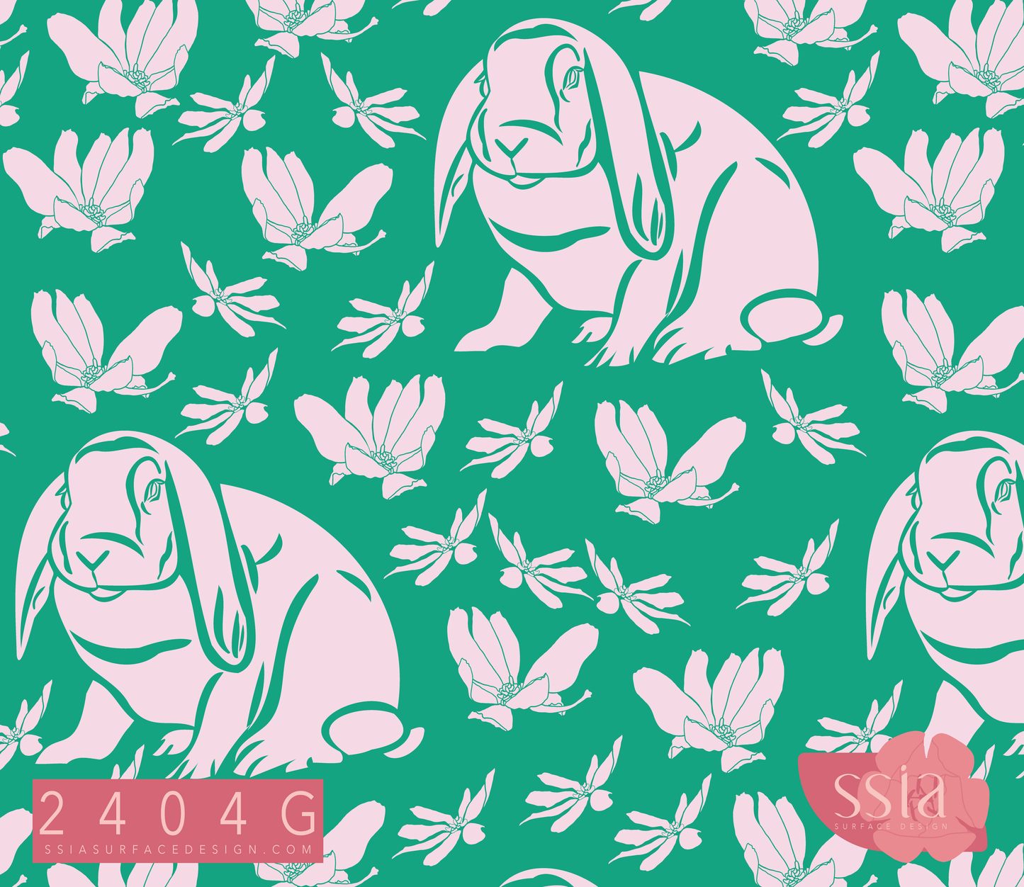 Sitting Bunny Pattern Design 2404