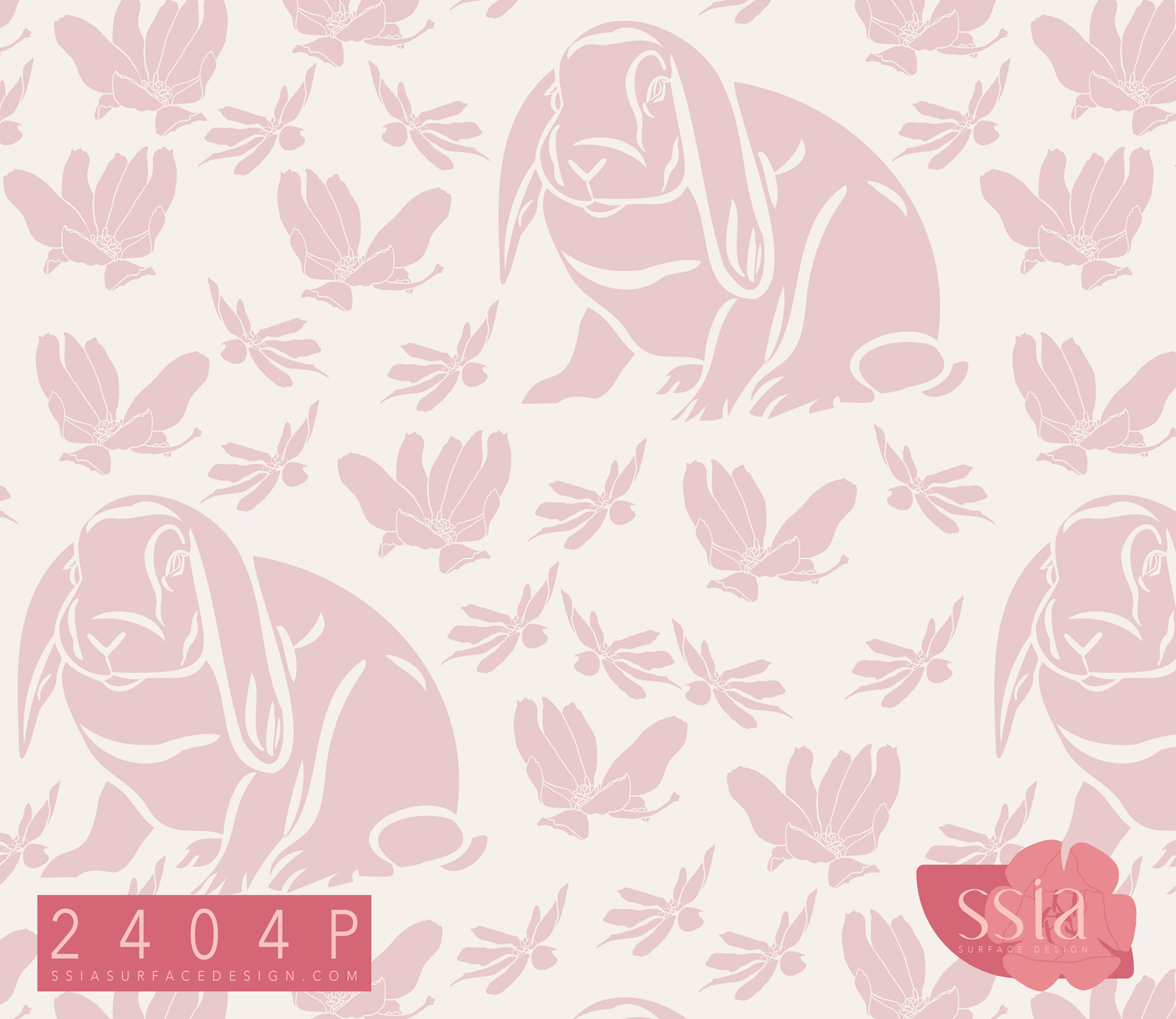Sitting Bunny Pattern Design 2404
