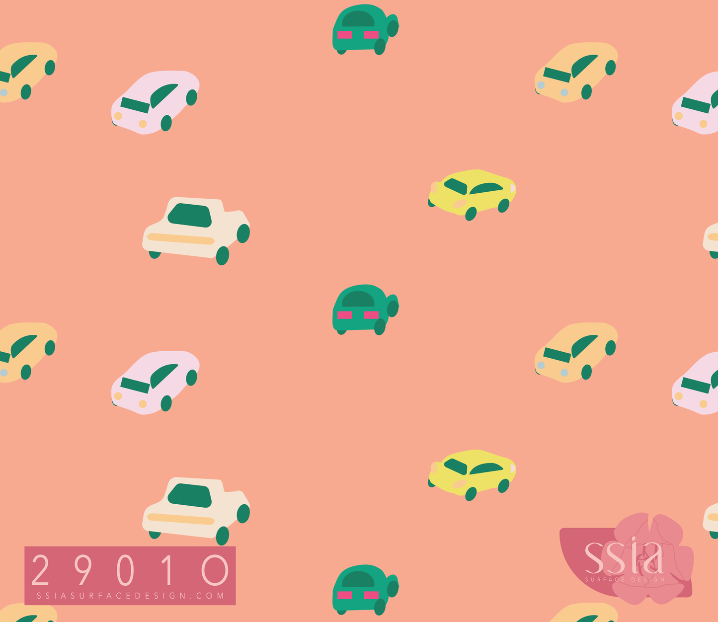 Tiny Car Pattern Design 2901