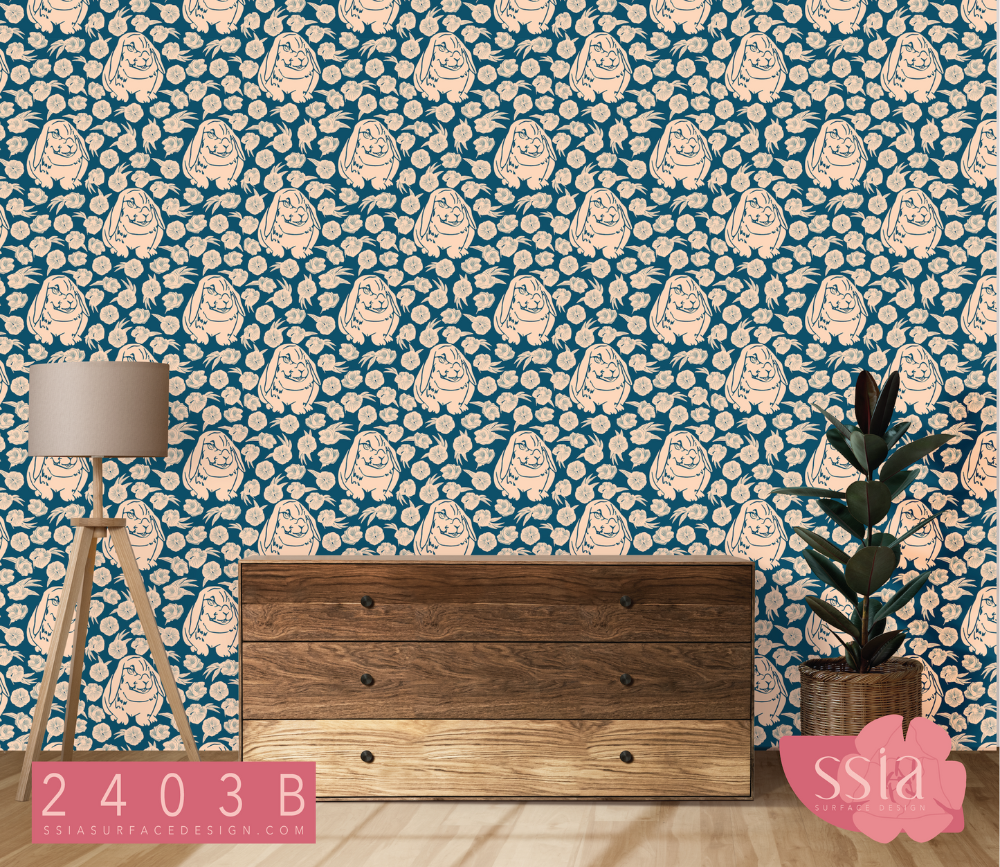 Droopy Earred Bunny Pattern Design 2403