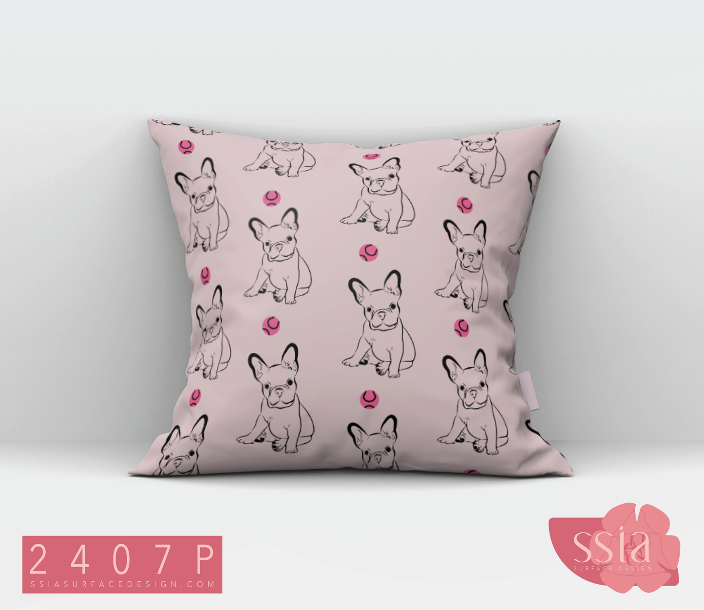 French Bulldog Dog Pattern Design 2407