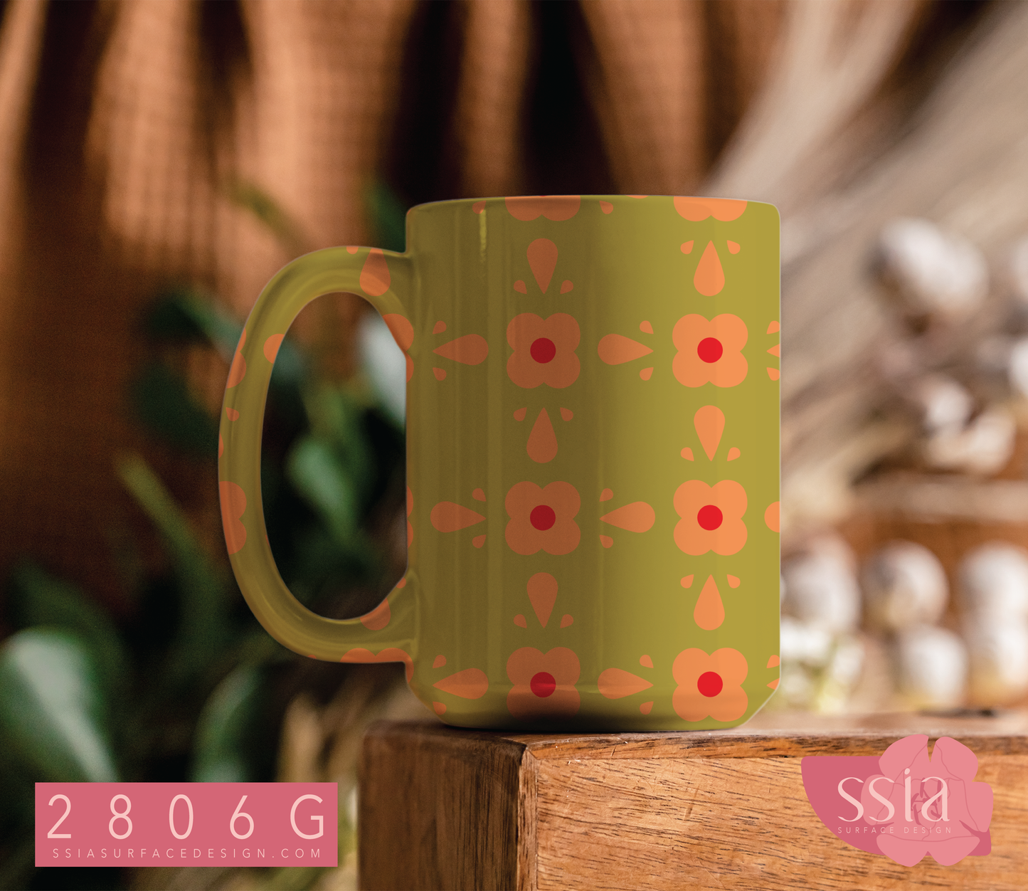 Mogul Boteh Flower Pattern Design 2806