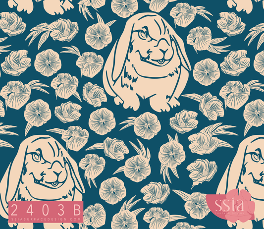 Droopy Earred Bunny Pattern Design 2403