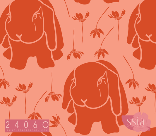 Bunny Pattern Design 2406