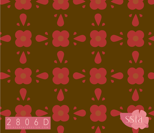Mogul Boteh Flower Pattern Design 2806