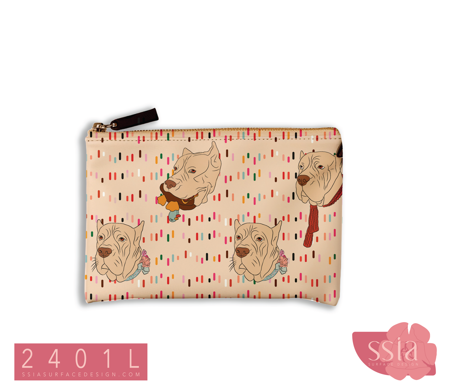 Serious Cane Corso Dog Pattern Design 2401